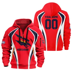 Adelaide Crows AFL Exclusive Logo Hoodie Half Zipper QTVA250625AFL03ADEL-HDF