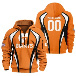 GWS Giants AFL Exclusive Logo Hoodie Half Zipper QTVA250625AFL03GWS-HDF