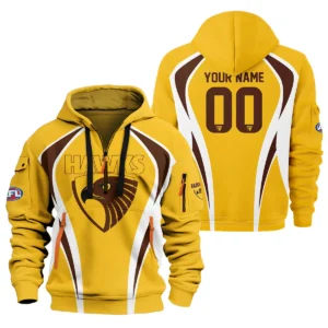 Hawthorn Hawks AFL Exclusive Logo Hoodie Half Zipper QTVA250625AFL03HAW-HDF