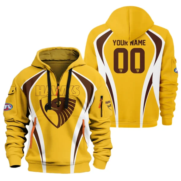 Hawthorn Hawks AFL Exclusive Logo Hoodie Half Zipper QTVA250625AFL03HAW-HDF