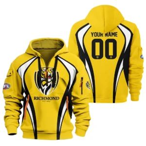 Richmond Tigers AFL Exclusive Logo Hoodie Half Zipper QTVA250625AFL03RICH-HDF