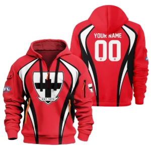 St Kilda Saints AFL Exclusive Logo Hoodie Half Zipper QTVA250625AFL03STK-HDF