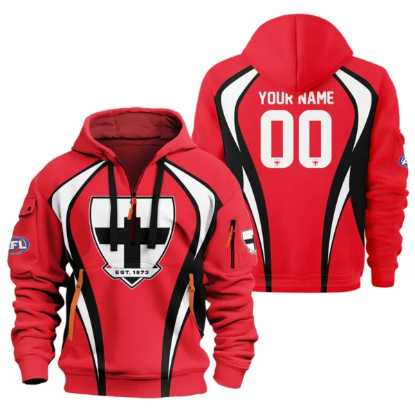 St Kilda Saints AFL Exclusive Logo Hoodie Half Zipper QTVA250625AFL03STK-HDF