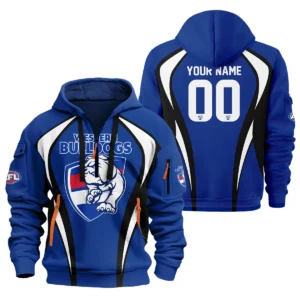 Western Bulldogs AFL Exclusive Logo Hoodie Half Zipper QTVA250625AFL03WB-HDF