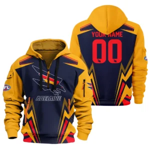 Adelaide Crows AFL Exclusive Logo Hoodie Half Zipper QTVA270625AFL04ADEL-HDF