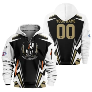 Collingwood Magpies AFL Exclusive Logo Hoodie Half Zipper QTVA270625AFL04COLL-HDF