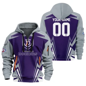 Fremantle Dockers AFL Exclusive Logo Hoodie Half Zipper QTVA270625AFL04FRE-HDF