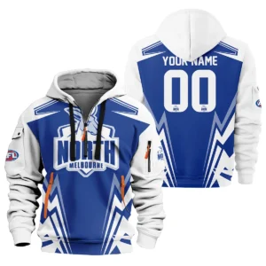 North Melbourne Kangaroos AFL Exclusive Logo Hoodie Half Zipper QTVA270625AFL04NMFC-HDF