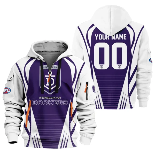 Fremantle Dockers AFL Exclusive Logo Hoodie Half Zipper QTVA280625AFL05FRE-HDF