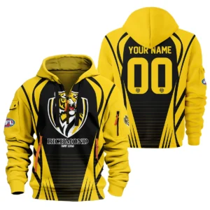 Richmond Tigers AFL Exclusive Logo Hoodie Half Zipper QTVA280625AFL05RICH-HDF