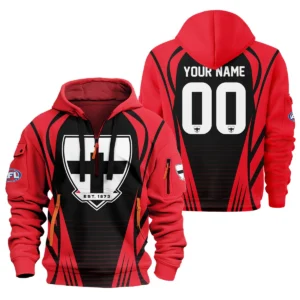 St Kilda Saints AFL Exclusive Logo Hoodie Half Zipper QTVA280625AFL05STK-HDF