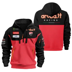 Ducati Lenovo Team Exclusive Logo Hoodie Half Zipper QTVAGP060625A3DUC-HDF