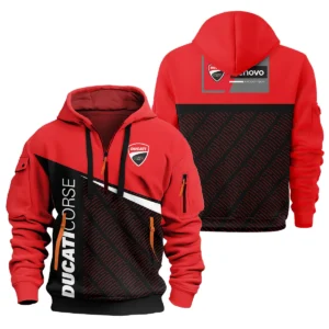 Ducati Lenovo Team Exclusive Logo Hoodie Half Zipper QTVAGP110625A12DUC-HDF