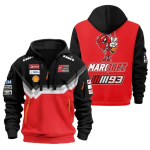 Marc Márquez Ducati Lenovo Team Exclusive Logo Hoodie Half Zipper QTVAGP110625A14DUC-HDF