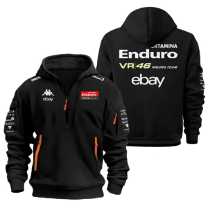 VR46 Racing Team Exclusive Logo Hoodie Half Zipper QTVAGP120625A15VR46-HDF