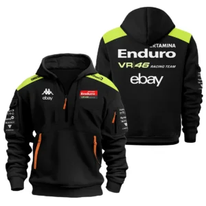 VR46 Racing Team Exclusive Logo Hoodie Half Zipper QTVAGP120625A16VR46-HDF