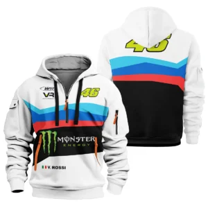 VR46 Racing Team Exclusive Logo Hoodie Half Zipper QTVAGP130625A23VR46-HDF