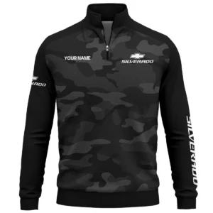 Chevrolet Silverado Exclusive Logo Quarter Zip Sweatshirt Ute QTUT020625A1CS - Black