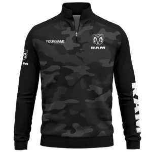 RAM Trucks Exclusive Logo Quarter Zip Sweatshirt Ute QTUT020625A1RAM - Black