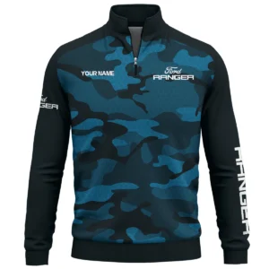Ford Ranger Exclusive Logo Quarter Zip Sweatshirt Ute QTUT020625A1FR - Blue