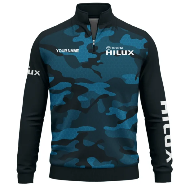 Toyota Hilux Exclusive Logo Quarter Zip Sweatshirt Ute QTUT020625A1TH - Blue