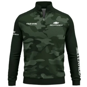 Chevrolet Silverado Exclusive Logo Quarter Zip Sweatshirt Ute QTUT020625A1CS - Green