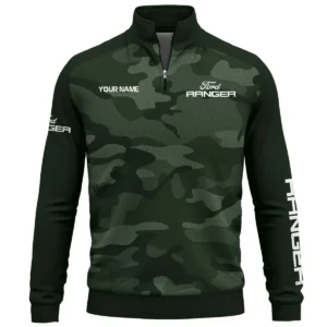 Ford Ranger Exclusive Logo Quarter Zip Sweatshirt Ute QTUT020625A1FR - Green