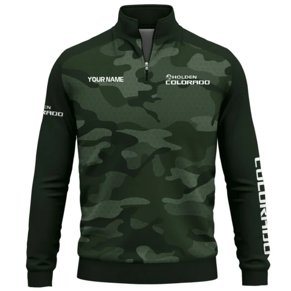 Holden Colorado Exclusive Logo Quarter Zip Sweatshirt Ute QTUT020625A1HC - Green