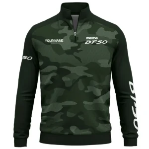 Mazda BT-50 Exclusive Logo Quarter Zip Sweatshirt Ute QTUT020625A1MBT - Green