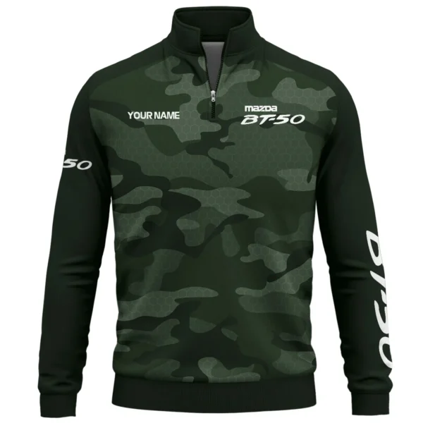Mazda BT-50 Exclusive Logo Quarter Zip Sweatshirt Ute QTUT020625A1MBT - Green