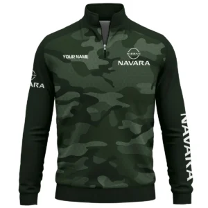 Nissan Navara Exclusive Logo Quarter Zip Sweatshirt Ute QTUT020625A1NNA - Green