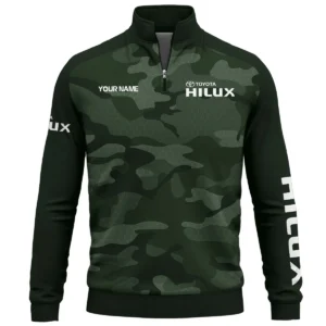 Toyota Hilux Exclusive Logo Quarter Zip Sweatshirt Ute QTUT020625A1TH - Green