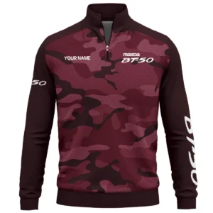 Mazda BT-50 Exclusive Logo Quarter Zip Sweatshirt Ute QTUT020625A1MBT - Marron