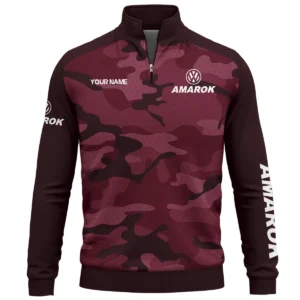 Volkswagen Amarok Exclusive Logo Quarter Zip Sweatshirt Ute QTUT020625A1VA - Marron