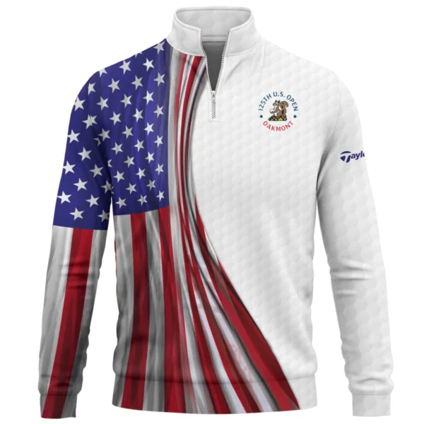 TaylorMade 125th U.S. Open Exclusive Logo Quarter-Zip Sweatshirt QTUSG110625A2TM-QTZ - Image 2