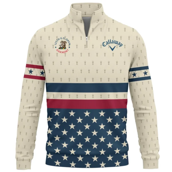 Callaway 125th U.S. Open Exclusive Logo Quarter-Zip Sweatshirt QTUSG120625A2CLW-QTZ - Image 2