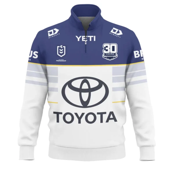 North Queensland Cowboys NRL Exclusive Logo Quarter-Zip Sweatshirt QTVA050625NRL01NQL-QTZ - Image 2