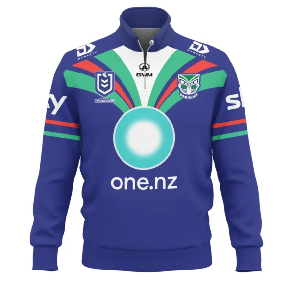 NZ Warriors NRL Exclusive Logo Quarter-Zip Sweatshirt QTVA050625NRL01NZL-QTZ - Image 2
