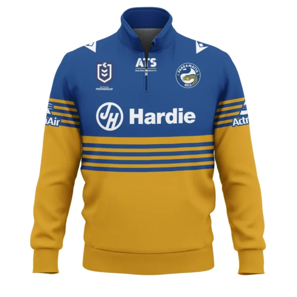 Parramatta Eels NRL Exclusive Logo Quarter-Zip Sweatshirt QTVA050625NRL01PAR-QTZ - Image 2