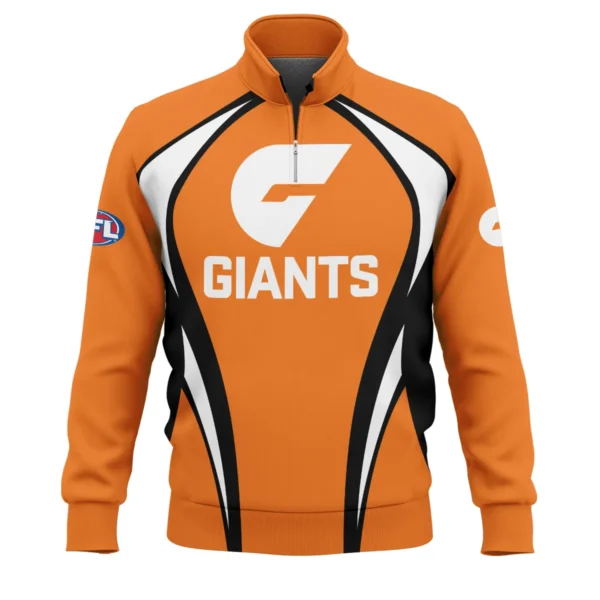 GWS Giants AFL Exclusive Logo Quarter-Zip Sweatshirt QTVA250625AFL03GWS-QTZ - Image 2