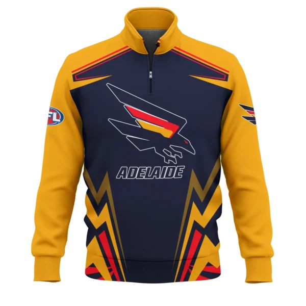 Adelaide Crows AFL Exclusive Logo Quarter-Zip Sweatshirt QTVA270625AFL04ADEL-QTZ - Image 2
