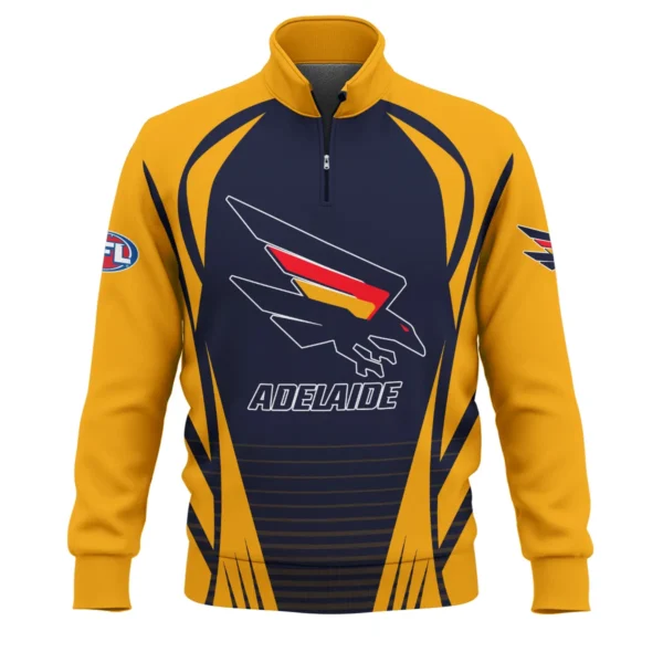 Adelaide Crows AFL Exclusive Logo Quarter-Zip Sweatshirt QTVA280625AFL05ADEL-QTZ - Image 2