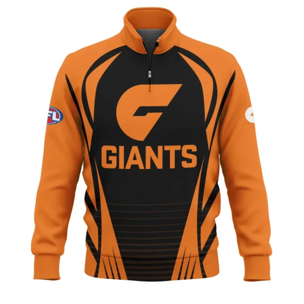 GWS Giants AFL Exclusive Logo Quarter-Zip Sweatshirt QTVA280625AFL05GWS-QTZ - Image 2