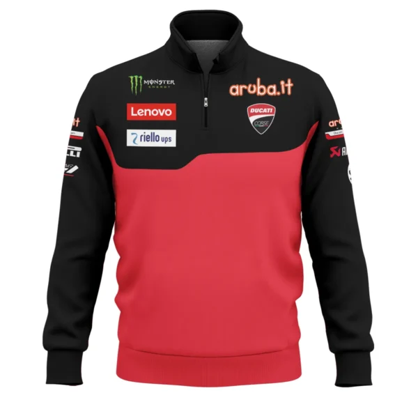 Ducati Lenovo Team Exclusive Logo Quarter Zip Sweatshirt QTVAGP060625A3DUC-QTZ - Image 2