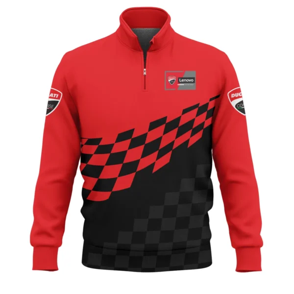 Ducati Lenovo Team Exclusive Logo Quarter Zip Sweatshirt QTVAGP100625A11DUC-QTZ - Image 2