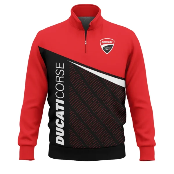 Ducati Lenovo Team Exclusive Logo Quarter Zip Sweatshirt QTVAGP110625A12DUC-QTZ - Image 2