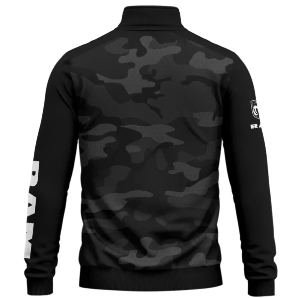 RAM Trucks Exclusive Logo Quarter Zip Sweatshirt Ute QTUT020625A1RAM - Black - Image 2