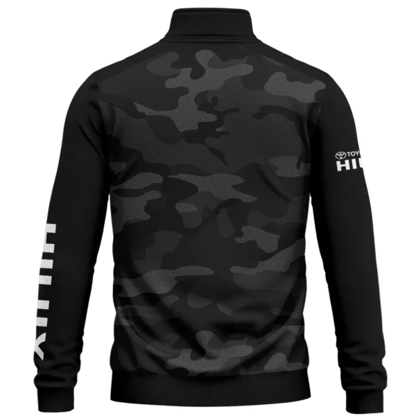 Toyota Hilux Exclusive Logo Quarter Zip Sweatshirt Ute QTUT020625A1TH - Black - Image 2
