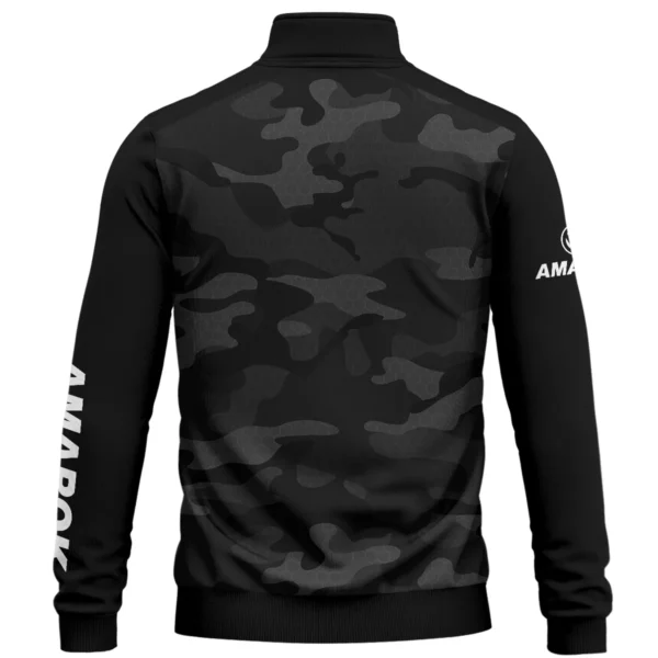 Volkswagen Amarok Exclusive Logo Quarter Zip Sweatshirt Ute QTUT020625A1VA - Black - Image 2