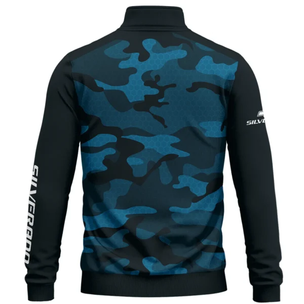 Chevrolet Silverado Exclusive Logo Quarter Zip Sweatshirt Ute QTUT020625A1CS - Blue - Image 2